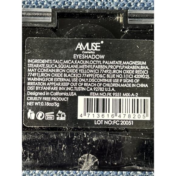 Amuse Eyeshadow Palette Plums #9551 Mix-A-2 Makeup Cosmetics - Picture 6 of 11